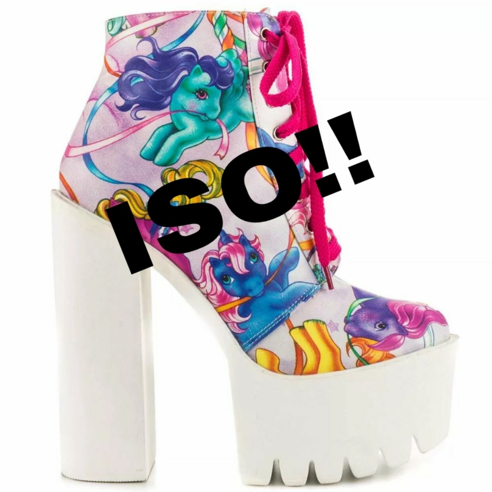 Iron fist My Little Pony Platform boots shoes